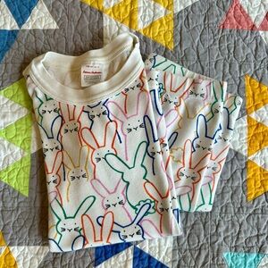 Hanna Andersson Bunny Print Pajama Set